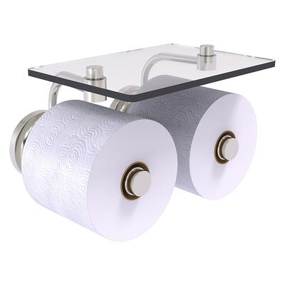 Allied Brass Que New Polished Brass Wall Mount Double Post Toilet Paper  Holder