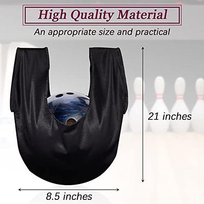 Wettarn Bowling Accessories Bowling Ball Bag for Single Ball Bowling Ball  Tote Bowling Tote Bags with Ball Holder Bowling Ball Cleaner Bowling Ball  Towel Bowling Sanding Pad for Women Men (Black) 