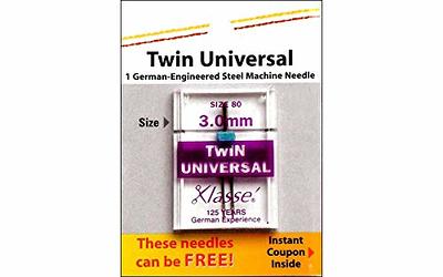  3 Pack Twin Needles for Household Sewing Machine