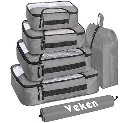 Veken 8 Set Packing Cubes for Suitcases, Travel Bag Organizers for Carry on Luggage, Suitcase Organizer Bags Set for Travel Essentials Travel