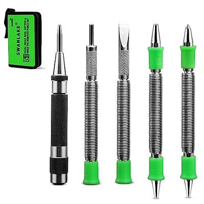 1~5PCS Automatic Center Punch for Metal Adjustable Impact Spring Loaded  Center Punch Tool Center