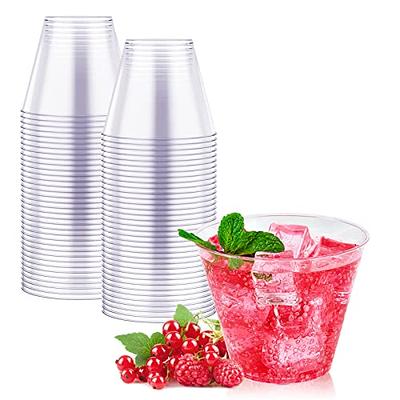 Zhehao 100 Pcs Christmas Plastic Cups 12 oz Disposable Christmas