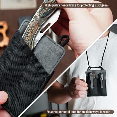 VE9 Pocket Organizer with DIY Patch Area, EDC Tool Storage Pouch