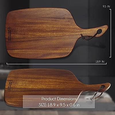 TALENT Wood Cutting Board, Wooden Cutting Boards for Kitchen, Acacia Wood Chopping  Board, Serving Tray with Handles, for Meat Cheese and Vegetables, Pre  Oiled, 18.9 x 9.5 x 0.6 in - Yahoo Shopping