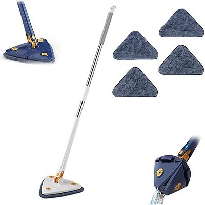 CLEANHOME Sponge Mop and Bucket for Kitchen Bathroom Tile Floor Cleaning  Mop and Collapsible Bucket with 2 Sponge Heads Extendable Telescopic Long