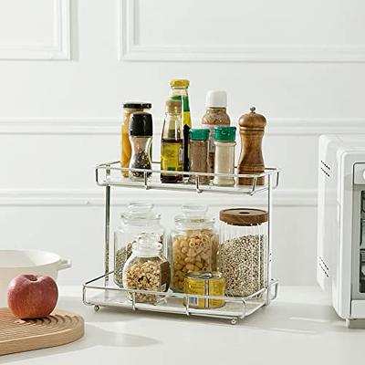 Acrylic Bathroom Storage Shelf Kitchen Organizer Holder Spice Rack Makeup  Organizer Dressing Tablet Perfume Storage Display Rack