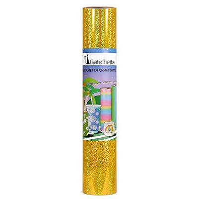 Gatichetta Glitter Holographic Permanent Vinyl 12 x 6FT Sparkle Craft  Adhesive Vinyl Roll for Crafts, for Decal, Signs, Stickers, Christmas Deco,  Glitter Gold - Yahoo Shopping