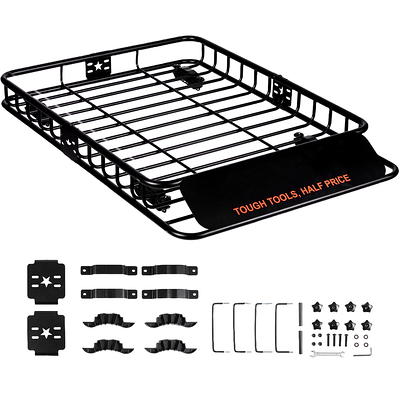 ECOTRIC 64 x 38 x 4'' Universal Roof Rack Cargo Carrier Basket