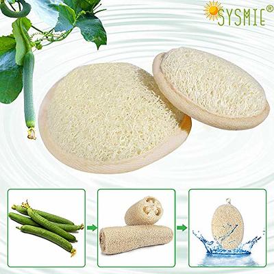 Premium Natural Exfoliating Loofah Glove Pad Body Scrubber by Spa