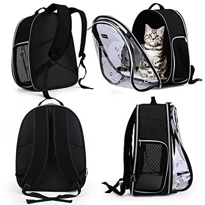 WOYYHO Pet Dog Carrier Backpack Puppy Dog Travel Carrier Front Pack  Breathable Head-Out Backpack Carrier for Small Dogs Cats Rabbits (M (up to  10