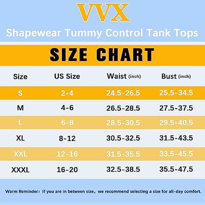 VVX Womens Shapewear Camisole Tank Tops - Body Shape for Women Tummy Control  Seamless Compression Tank Tops, 1pk Black-a, Small（firm control or one size  up) : : Clothing, Shoes & Accessories