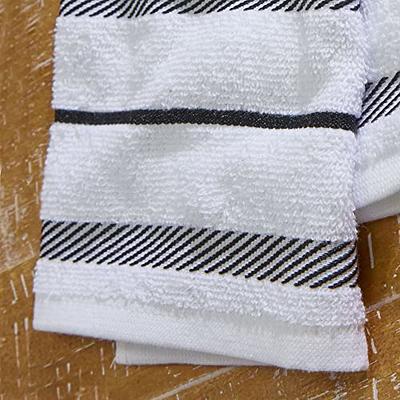 KitchenAid Albany Kitchen Towel 4-Pack Set - Honey Orange/White