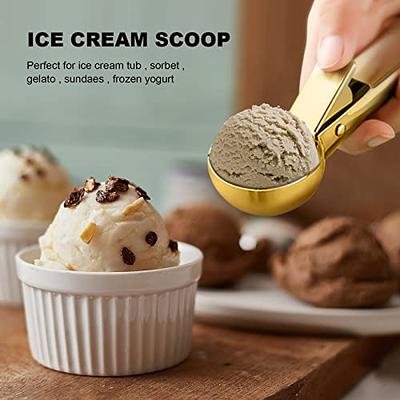 Ice Cream Scoop With Trigger, Stainless Steel Ice Cream Scoop, Ice Cream  Scoop