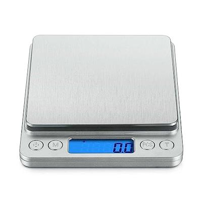 Food Scale, CHWARES Rechargeable Kitchen Scale with Trays 3000g/0.1g, Small  Scale with Tare Function Digital Scale Grams and Ounces for Weight Loss,  Dieting, Baking, Cooking, Meal Prep, Coffee, Red - Yahoo Shopping