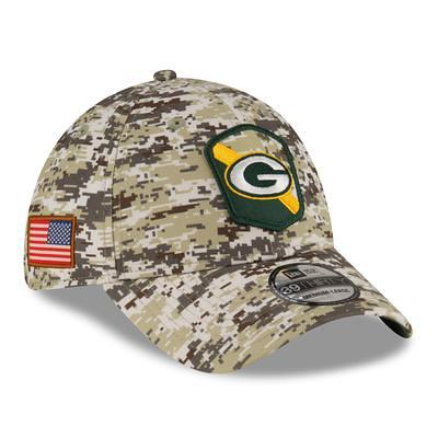 Green Bay Packers New Era Black 2023 Salute to Service Knit Hat - Men's