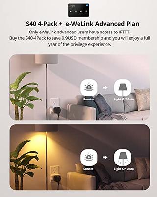 SONOFF S31 WiFi Smart Plug with Energy Monitoring, 15A Smart Outlet Socket  ETL Certified, Work with Alexa & Google Home Assistant, IFTTT Supporting