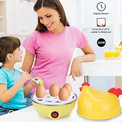 Microwave Egg Cooker, Hen Shape 4 Eggs Boiler Steamer Multifunction Egg  Cooker Kitchen Food Cooking Holder with Handle for Home Kitchen