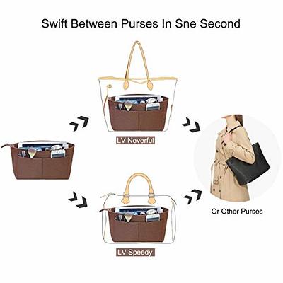 Felt Insert Bag Purse Organizer Bag in Bag with Multi Pockets,Fits for Speedy  35