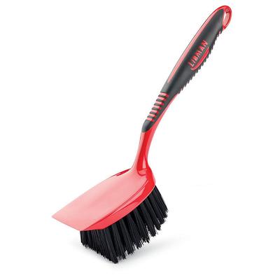 Libman Short Handle Utility Brush - Ergonomic Rubber Grip - Dishwasher Safe  - 2.5-In Wide Scraper - Poly Fiber Bristles - Multiple Colors/Finishes -  Yahoo Shopping