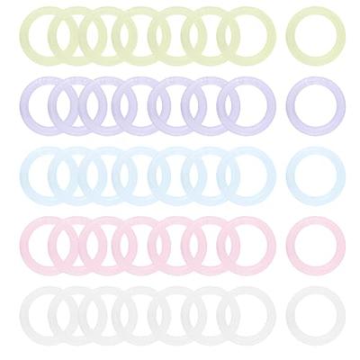 EXTRIC Binder Rings 1 inch (100 Pack) Metal Book Rings – Assorted Colors - Heavy Duty Steel Rings for Index Cards, Flashcard Rings, Key Rings, Loose