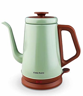 Tisanio Electric Gooseneck Kettle with LCD Display Temperature Control,  Pour Over Coffee Kettle & Tea Kettle, Auto Shut-off, 304 Stainlee Steel,  1200