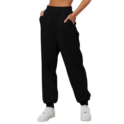 Womens Sweatpants Baggy High Waisted Fall Pants Cinch Bottom