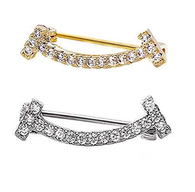 Decorative Metal Shawl Clip - Diamond Lattice