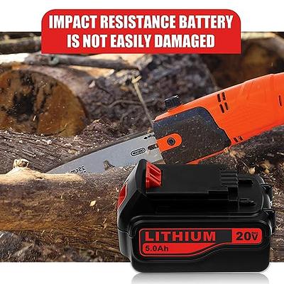 5.0Ah For Black & Decker 20V Lithium Ion Battery 20 Volt Li-Ion LBXR20 LB20  US