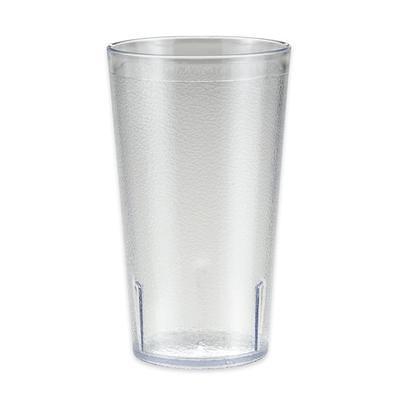 Choice 32 oz. Clear SAN Plastic Pebbled Tumbler - 12/Pack