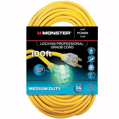 Ace Outdoor 100 ft. L Orange Extension Cord 12/3 SJTW - Ace Hardware