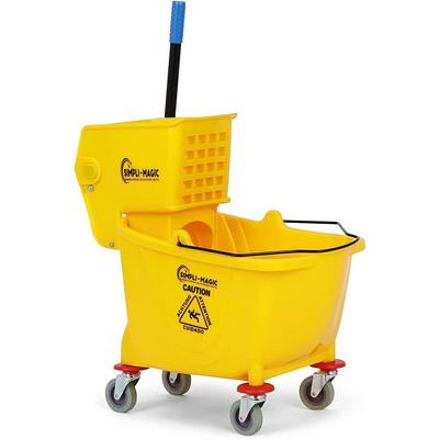 Rubbermaid Yellow Polypropylene Mop Bucket and Wringer, 8-3/4 gal.