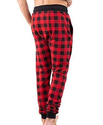 Fruit of the Loom Men's Microsanded Woven Plaid Pajama Pant Grey