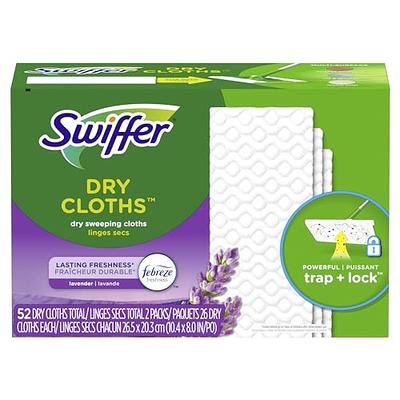 Swiffer Sweeper Dry Sweeping Pad, Multi Surface Refills for Dusters Floor  Mop with Febreze Lavender Scent, 52 Count - Yahoo Shopping