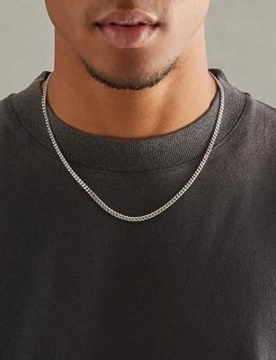 Fiusem Men's Cuban Link Chain Necklace