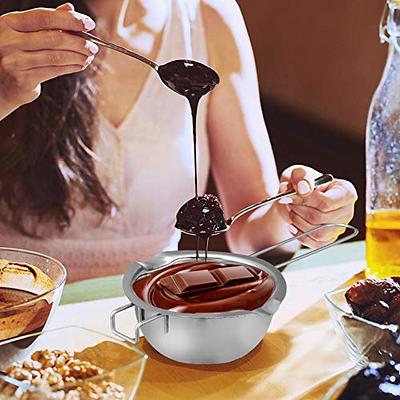 Stainless Steel Double Boiler Pot Chocolate Melting Pot for Melting Chocolate, Butter, Cheese, Candle and Wax Making Kit Double Spouts, Other