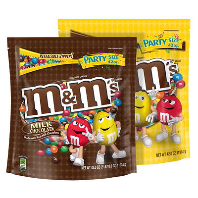  M&M'S Holiday Milk Chocolate Christmas Candy, Party Size, 38 oz  Resealable Bag : Grocery & Gourmet Food