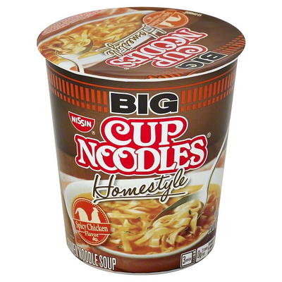 NISSIN Stir Fry Cup Noodles, Hot Garlic Chicken Flavor, 2.93oz