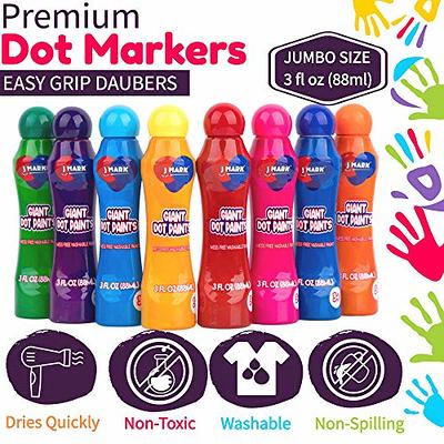  Shape Dot Markers, Different Shape Daubers, 8-pack Washable  Dot Markers for Toddlers, Kids Dot Art, Toddler Arts and Crafts, Paint Dotters  for Kids,, Bingo Markers