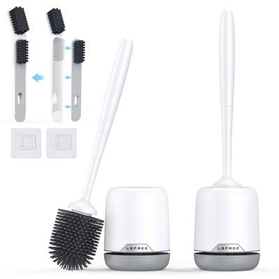 Lefree Silicone Toilet Brush, Household Toilet Bowl Brush and Holder S