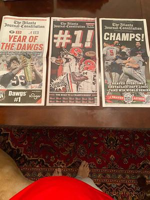 UGA Bulldogs Braves National Championship World Series Atlanta