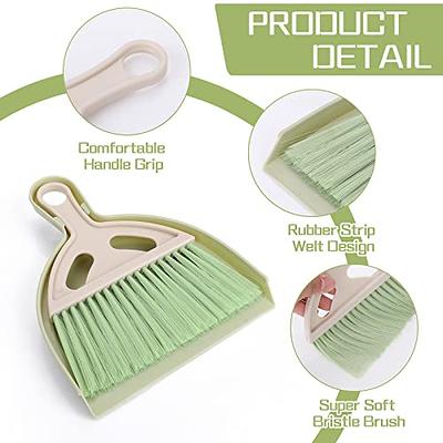 Mini Dustpan and Brush Set Portable Table Top Cleaning Brush and