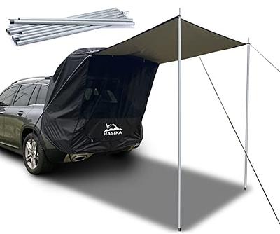 Poles Included Tailgate Shade Awning Tent for Car Camping Road Trip  Essentials Small to Midsize SUV Waterproof 3000MM UPF 50+ Black (Large) -  Yahoo Shopping