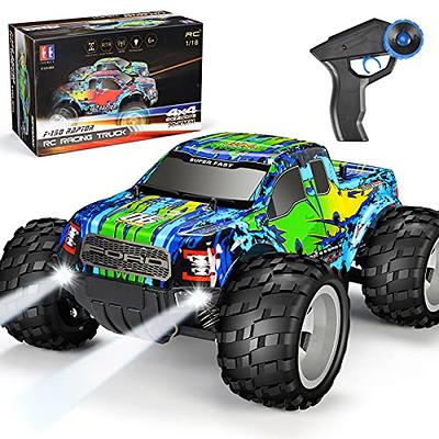  HAIBOXING RC Cars Hailstorm, 36+KM/H High Speed 4WD 1:18 Scale  Waterproof Truggy Remote Control Off Road Monster Truck with Two  Rechargeable Batteries, All Terrain Toys for Kids and Adult : Toys