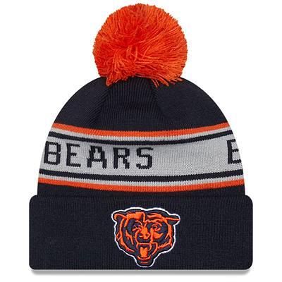 New Era Women's Navy Chicago Bears Snowy Cuffed Knit Hat with Pom