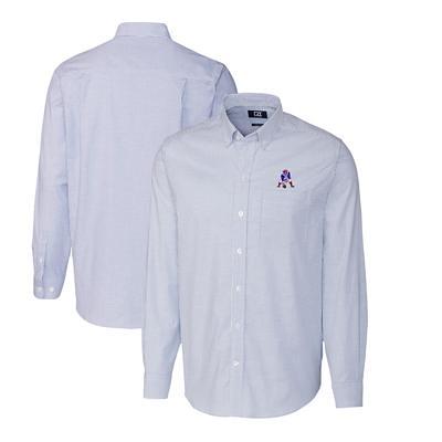 Jacksonville Jaguars Cutter & Buck Big & Tall Stretch Oxford Long Sleeve  Button-Down Shirt - Light Blue