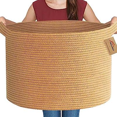 2pcs Bamboo Storage Basket With Hollow-out Design And Small Storage Boxes  Set