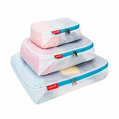 Lucky Love Diaper Bag Organizing Pouches Set of 3 Including Diaper Clutch Dry Wet Bag (Cream Clear Trio Pouches wRemovable Tags)