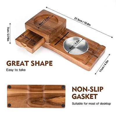 Scotte Ashtray Coaster Whiskey Glass Tray & Wooden Ash Tray with Cigar  Cutter,Include Drawer and Cigar Slot Home Office Outdoor Great Cigar  Accessories for Men - Yahoo Shopping