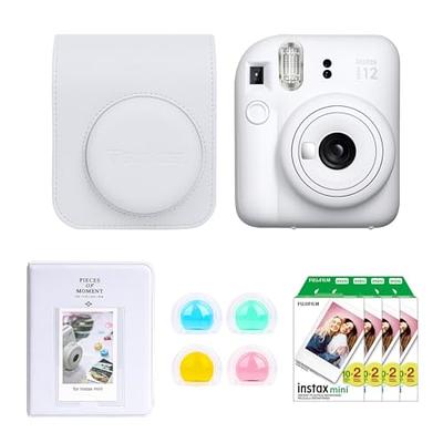 Fujifilm Instax Cámara Instantánea MINI 12 Clay White Kit Best Memories