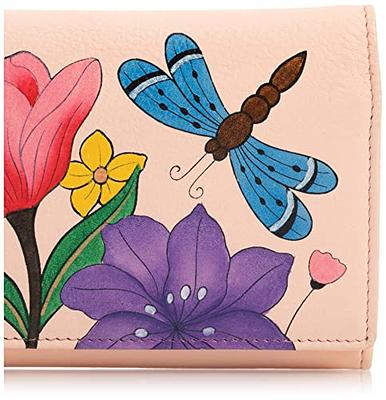 Anuschka Women's Hand Painted Accordion Flap Wallet